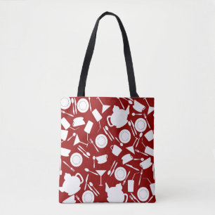 Bolsa Tote Teste padrão dos elementos da cozinha