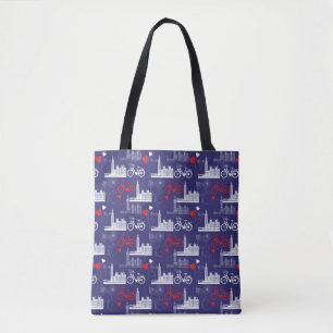Bolsa Tote Teste padrão dos marcos de Londres