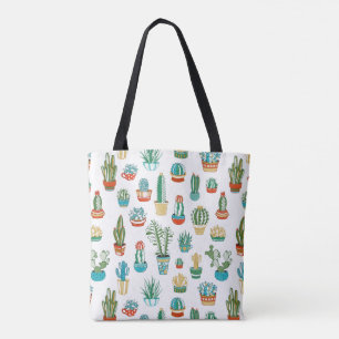 Bolsa Tote Teste padrão dos Succulents