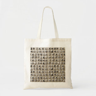 Bolsa Tote Teste padrão egípcio das pedras dos Hieroglyphic