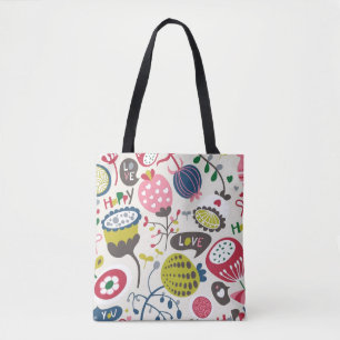 Bolsa Tote Teste padrão floral 14