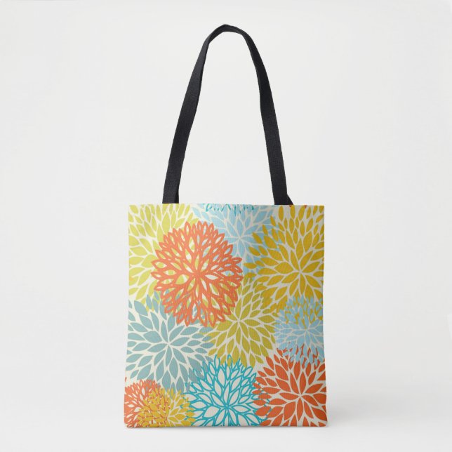 Bolsa Tote Teste padrão floral 3 (Frente)