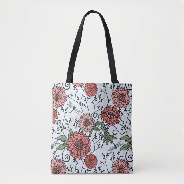 Bolsa Tote Teste padrão floral 3 (Frente)