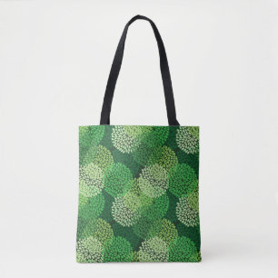 Bolsa Tote Teste padrão floral verde