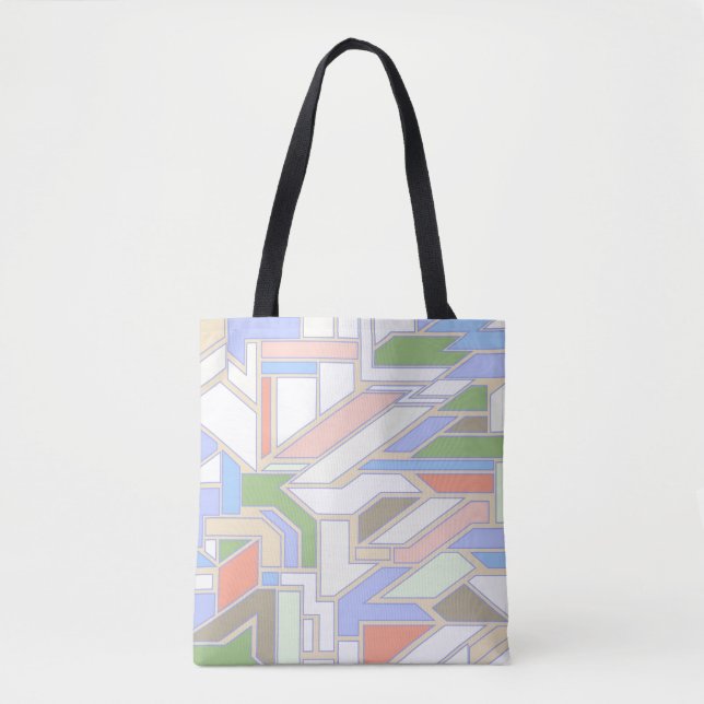 Bolsa Tote Teste padrão geométrico 3 (Frente)