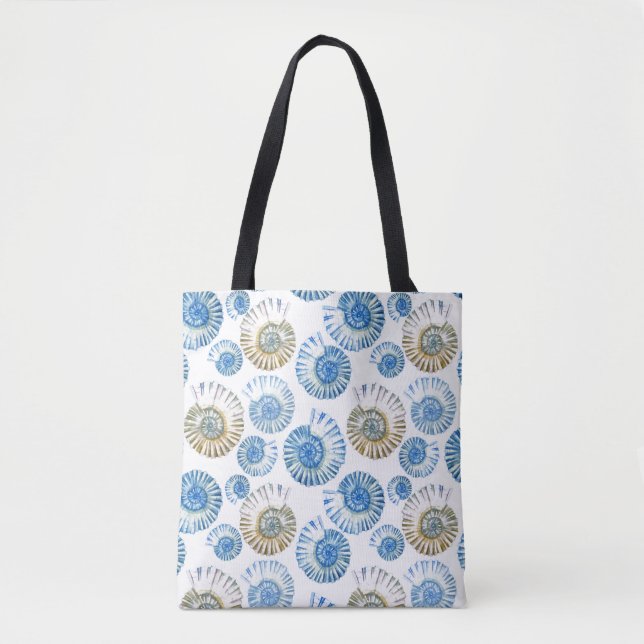 Bolsa Tote Teste padrão Pastel 2 do Seashell (Frente)