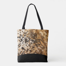 Bolsa Tote Teste padrão preto urbano do impressão do rodeio