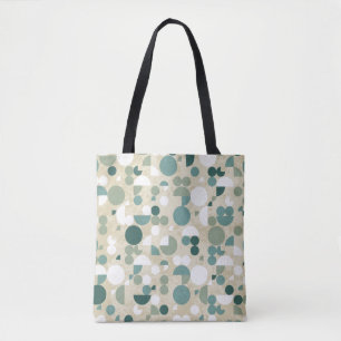 Bolsa Tote Teste padrão retro abstrato