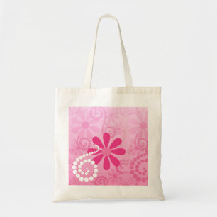 Bolsa Tote Teste padrão retro bonito da margarida das flores