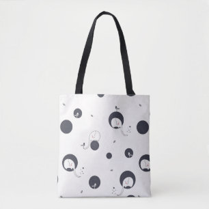 Bolsa Tote Teste padrão tímido do elefante