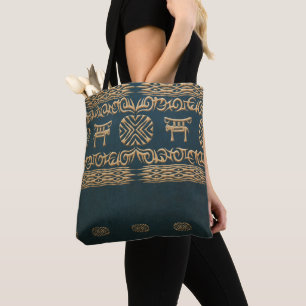 Bolsa Tote teste padrão tribal africano étnico