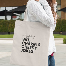 Bolsa Tote Testemunha Charme Humor Cheesy Piadas Engraçado Pr