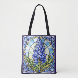 Bolsa Tote Texas Bluebonnet StainGlass