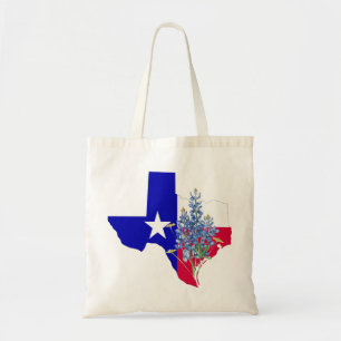 Bolsa Tote Texas e Bluebonnets