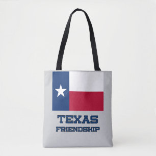 Bolsa Tote Texas Flag Amizade Fofo Lone Star Ombro 