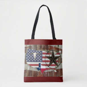 Bolsa Tote Texas Lone Star Texas Long Horn