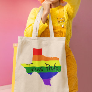Bolsa Tote Texas Orgulho gay Rainbow
