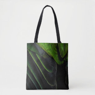 Bolsa Tote Têxteis de xadrez verde e preto