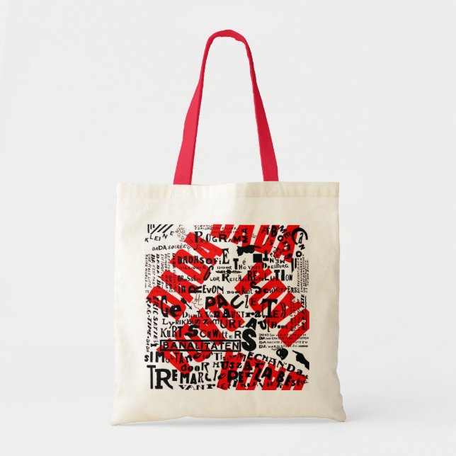 BOLSA TOTE TEXTO CRIATIVO DO POSTER DE ARTE DADA (Frente)