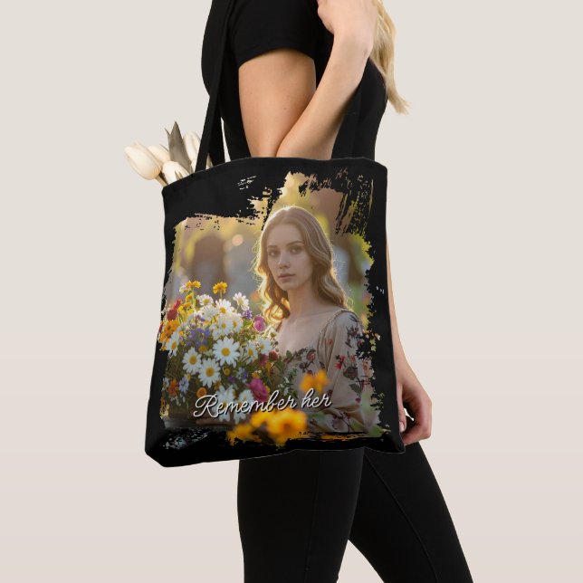 Bolsa Tote Texto da Foto  (Close Up)