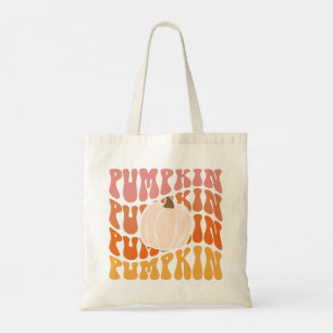 Bolsa Tote Texto da Pumpkin Retroativa Quente Quente