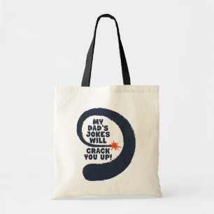 Bolsa Tote Texto De Design Bonito Que As Piadas Do Meu Pai Ir