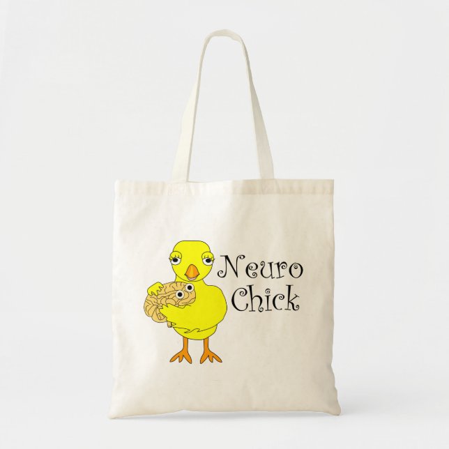Bolsa Tote Texto do Pintinho Neuro (Frente)