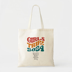 Bolsa Tote Texto e cores personalizáveis do Trip 2024 da garo