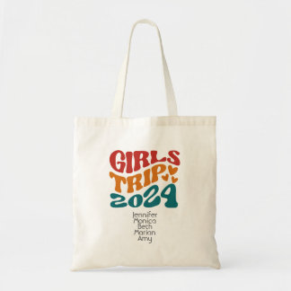 Bolsa Tote Texto e cores personalizáveis do Trip 2024 da garo