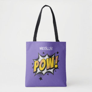 Bolsa Tote Texto explicativo do estilo de banda desenhada de 