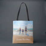 Bolsa Tote Texto Fotográfico Personalizado Saco Fotografias d<br><div class="desc">Foto e texto personalizados - Design único - Família personalizada/amigos ou presente pessoal - Adicione seu texto e foto - Redimensionar e mover elementos com a ferramenta Personalização! Escolha fonte / tamanho / cor! Boa Sorte - Seja Feliz :)</div>