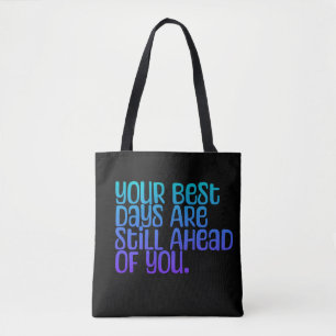 Bolsa Tote Texto Inspirador nos seus melhores dias