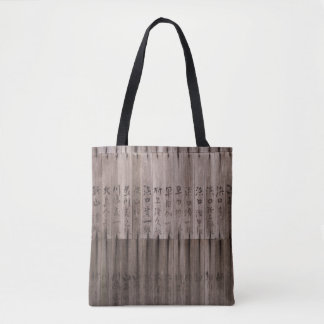 Bolsa Tote Texto Kanji no conselho