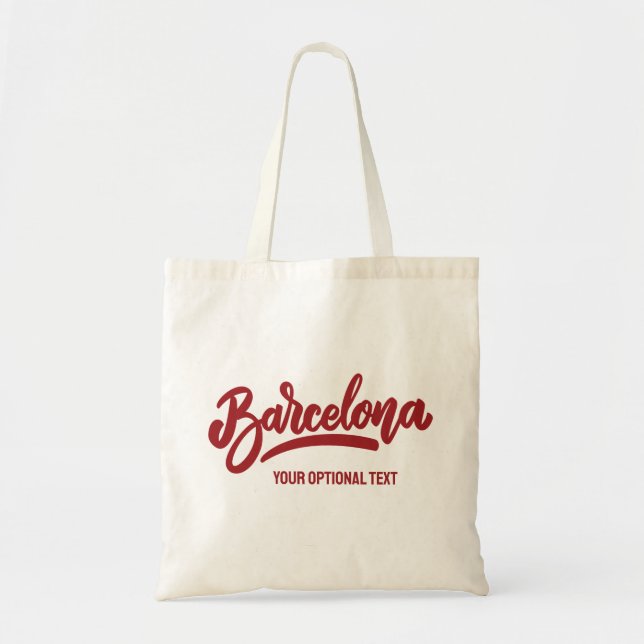 Bolsa Tote Texto personalizado Barcelona (Frente)