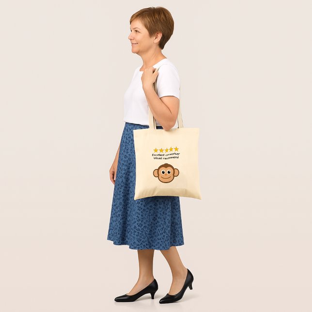 Bolsa Tote Texto personalizado do colega de trabalho rosto de (Criador carregado)