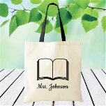 Bolsa Tote Texto personalizado do livro de nomes do professor<br><div class="desc">Personalize o texto, faça o upload de uma foto e crie facilmente o seu saco de totes personalizado. Clique em PERSONALIZAR AINDA para alterar a cor do texto. Você pode TRANSFERIR este DESIGN em outros produtos do Zazzle e ajustá-lo ao ajustado da maioria dos itens do Zazzle. Os designs Standard...</div>