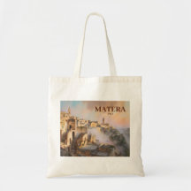 Texto Personalizado Sassi di Matera Itália Aquarel