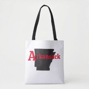 Bolsa Tote Texto vermelho do Arkansack