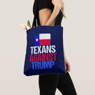 Bolsa Tote Textos Contra Azul Trump
