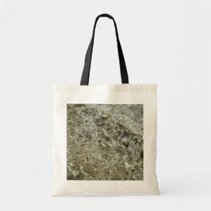 Bolsa Tote Textura Abstrata de Gelo Glacial da Natureza