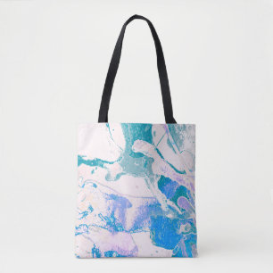Bolsa Tote Textura artística. Bright Violet Border. Violet Ar