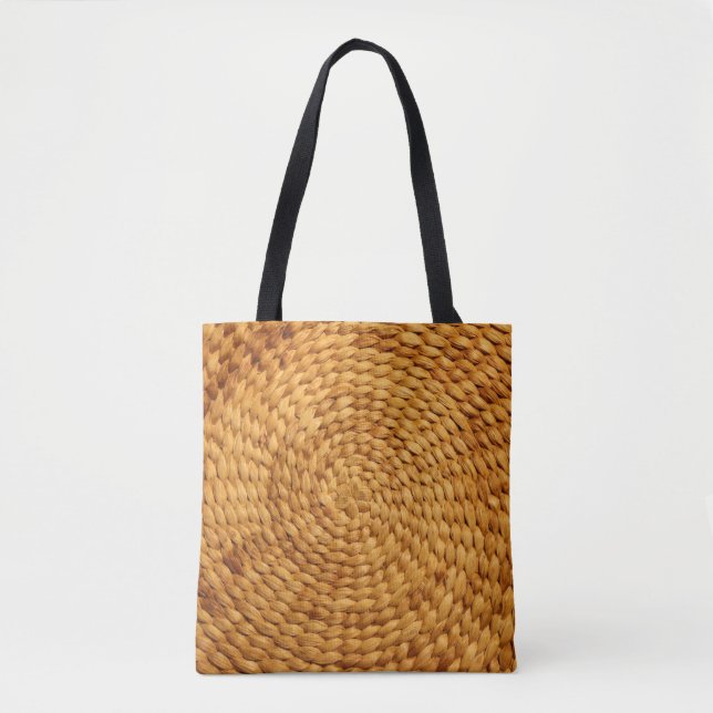 Bolsa Tote textura castanha de fundo em estufa (Frente)