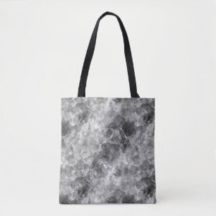 Bolsa Tote Textura Crumplada De Carvão