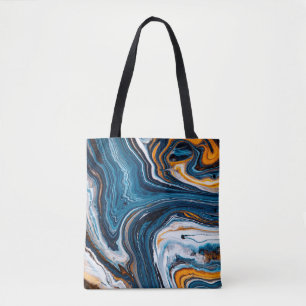 Bolsa Tote Textura de arte fluida. Fundo com mistura de abstr