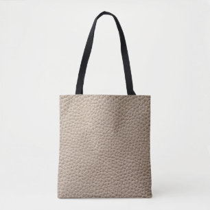 Bolsa Tote Textura de couro bege, fundo sem costura.