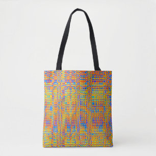 Bolsa Tote Textura de férias de verão, festa de arte