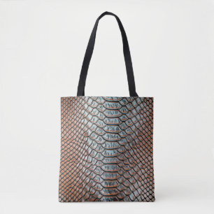 Bolsa Tote textura de fundo em pele, crocodilo,l