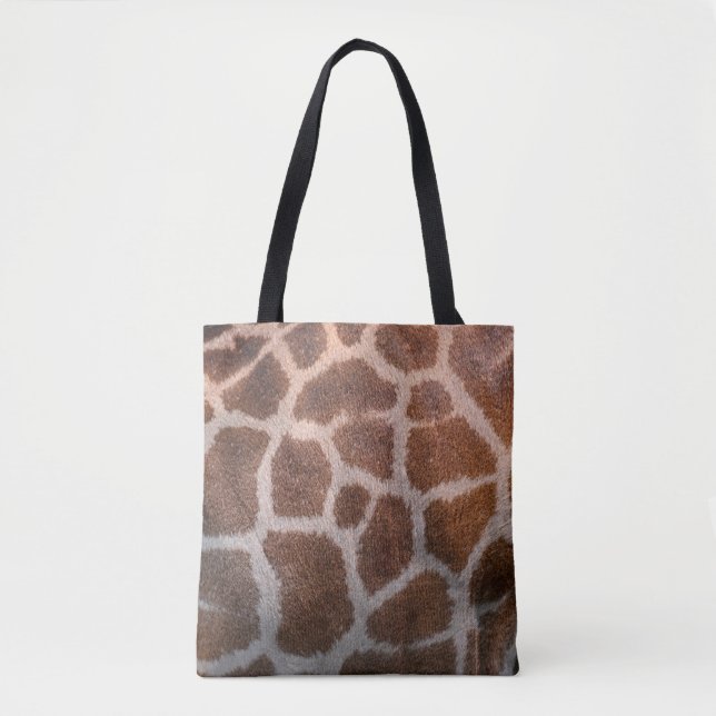Bolsa Tote Textura de pele de girafa (Frente)