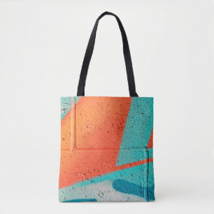 Bolsa Tote textura de pintura por pulverização de arte da rua