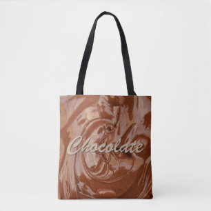 Bolsa Tote Textura derretida do chocolate